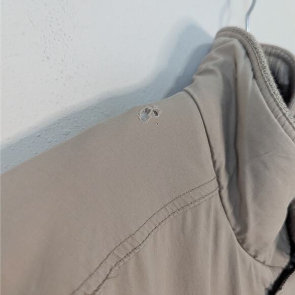 Member's Only Vintage 80s Tan Collared Full Zip Puffer Jacket Size 40 Medium - Picture 2 of 11